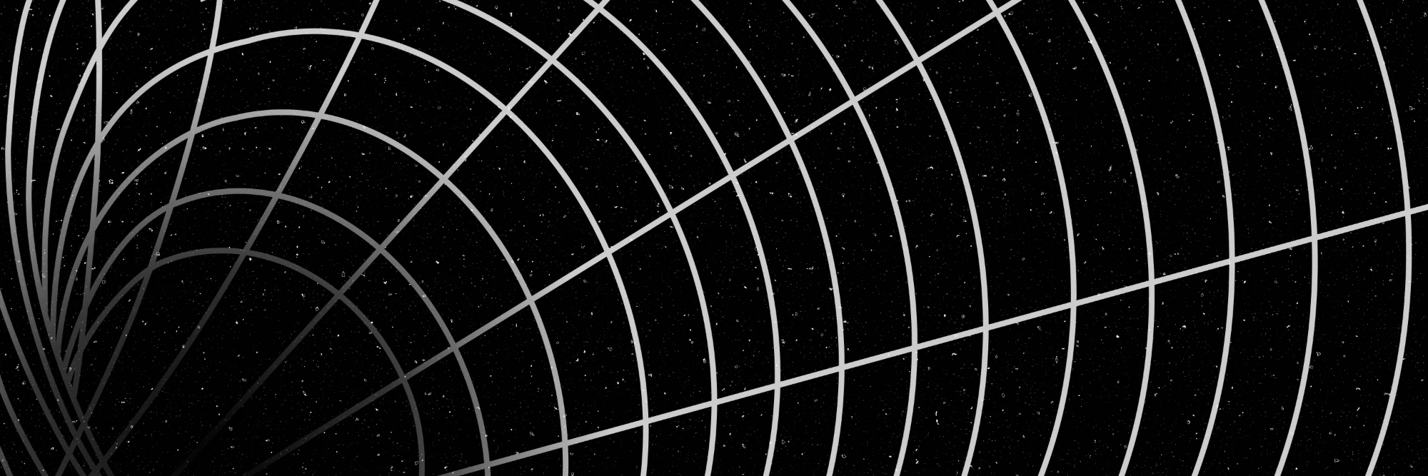 ALL token banner: a curved grid falling into a dark field